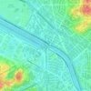 Mappa topografica Rio Pirajuçara, altitudine, rilievo