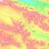 Mappa topografica 大通河, altitudine, rilievo