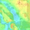 Mappa topografica Shutte Lake, altitudine, rilievo