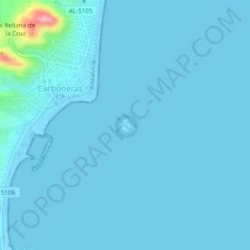 Mappa topografica Isla de San Andrés, altitudine, rilievo