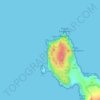Mappa topografica Faro Vello de Cabo Touriñán, altitudine, rilievo