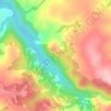 Mappa topografica Ribeirão Piraí, altitudine, rilievo