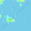 Mappa topografica Seal Island, altitudine, rilievo