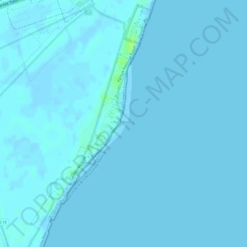 Mappa topografica Playa Paraiso, altitudine, rilievo