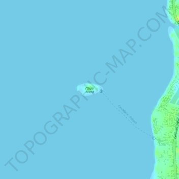 Mappa topografica Potipot Island, altitudine, rilievo