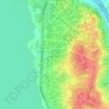 Mappa topografica Praça Príncipe Regente, altitudine, rilievo