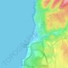 Mappa topografica Praia do Guincho, altitudine, rilievo