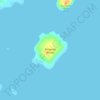 Mappa topografica Mosquito Island, altitudine, rilievo