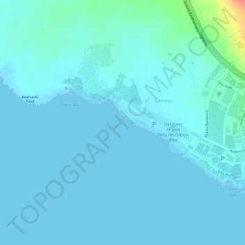 Mappa topografica Pohakuloa Rock, altitudine, rilievo