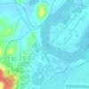 Mappa topografica Rio Pitanga, altitudine, rilievo