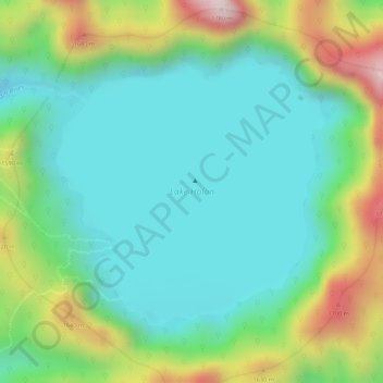 Mappa topografica Lake Holon, altitudine, rilievo