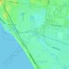 Mappa topografica Edithvale wetlands, altitudine, rilievo
