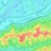 Mappa topografica Teatro Flávio Império, altitudine, rilievo