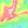 Mappa topografica Roisetta (Petit Glacier), altitudine, rilievo
