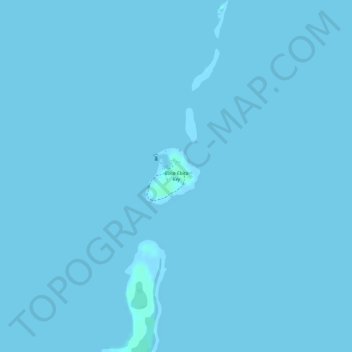 Mappa topografica Boca Chita Key, altitudine, rilievo