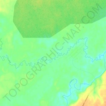 Mappa topografica Бундюр, altitudine, rilievo