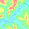 Mappa topografica Rio Guareí, altitudine, rilievo