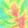 Mappa topografica Jardim das Tulipas, altitudine, rilievo