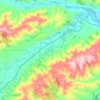 Mappa topografica Waikari River, altitudine, rilievo
