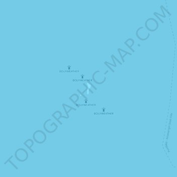 Mappa topografica Tabones Island, altitudine, rilievo