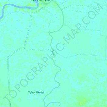 Mappa topografica Bangka, altitudine, rilievo