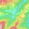 Mappa topografica Lago Verde, altitudine, rilievo