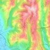 Mappa topografica Château de Crémat, altitudine, rilievo