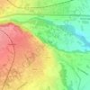 Mappa topografica Parco del Ricetto, altitudine, rilievo