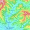 Mappa topografica Val Bisagno, altitudine, rilievo
