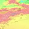 Mappa topografica 天山山脉, altitudine, rilievo