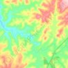Mappa topografica Rio Vacas Gordas, altitudine, rilievo