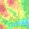 Mappa topografica Lansdowne Lake, altitudine, rilievo