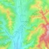 Mappa topografica Curtea de Argeș, altitudine, rilievo