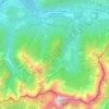 Mappa topografica Natura 2000 - Conca di Fusine, altitudine, rilievo