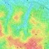 Mappa topografica Praça Charles Miller, altitudine, rilievo
