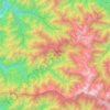 Mappa topografica Kamlang WLS/Tiger Reserve, altitudine, rilievo