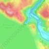 Mappa topografica Barrage de Naussac, altitudine, rilievo