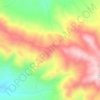 Mappa topografica Sierra de Ojén, altitudine, rilievo