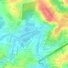 Mappa topografica Bacia de Contenção de Enchentes Jardim Abaeté, altitudine, rilievo