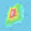 Mappa topografica Panarea, altitudine, rilievo