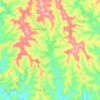 Mappa topografica Rio Santo Antônio do Pinhal, altitudine, rilievo