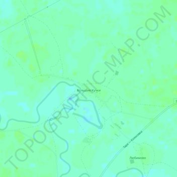 Mappa topografica Большие Кучки, altitudine, rilievo