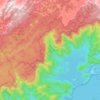 Mappa topografica Serra do Mar, altitudine, rilievo