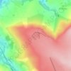 Mappa topografica Gaddings Dam, altitudine, rilievo