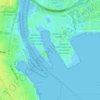 Mappa topografica Webb Dock, altitudine, rilievo