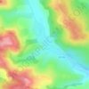Mappa topografica Ruja, altitudine, rilievo