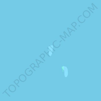 Mappa topografica Gatusan Islands, altitudine, rilievo