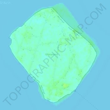 Mappa topografica Ghoramara, altitudine, rilievo