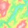 Mappa topografica 宁蒗河, altitudine, rilievo