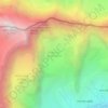 Mappa topografica Ghiacciaio di Cherillon, altitudine, rilievo